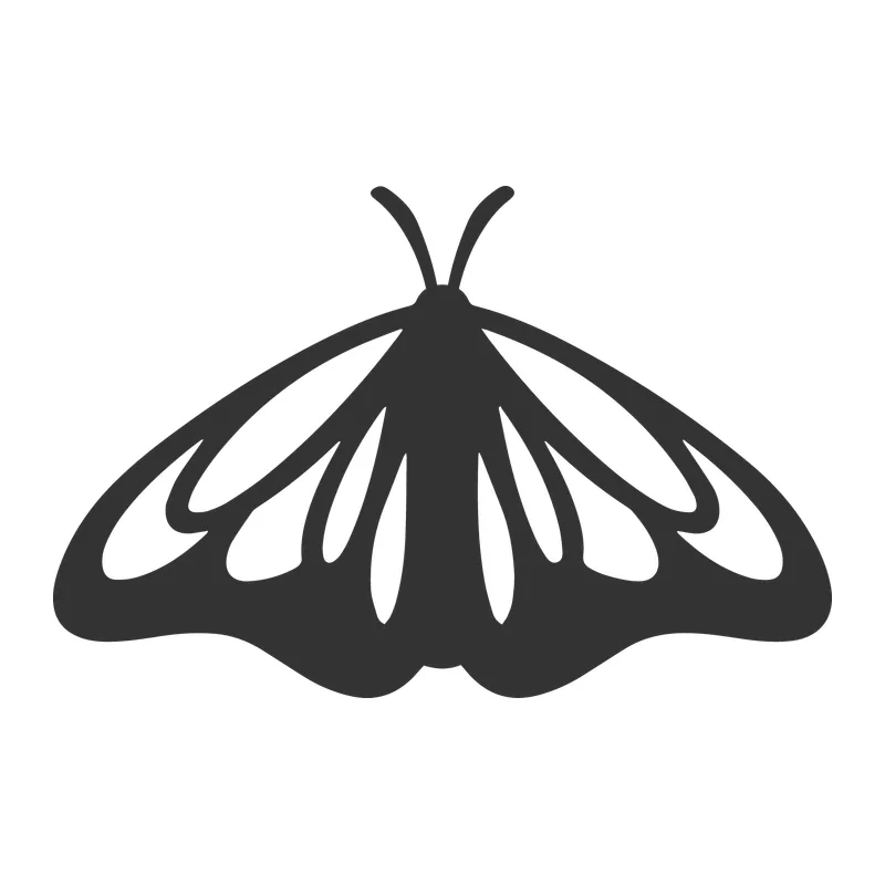 Cutout Wing Butterfly Silhouette