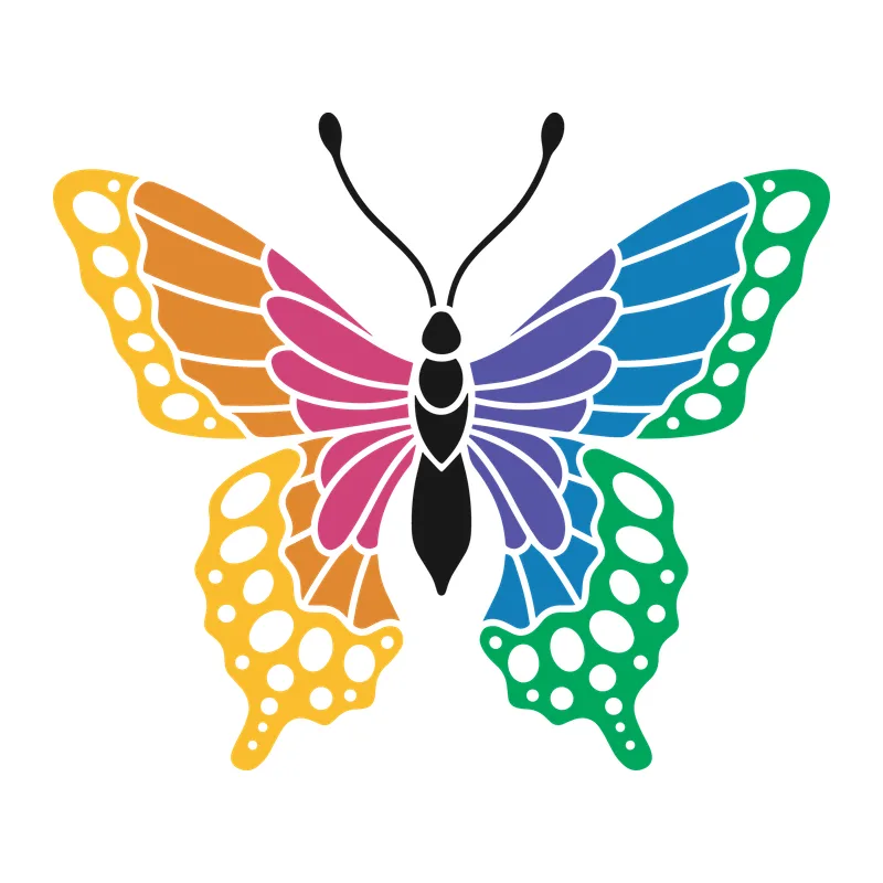 Rainbow Swallowtail Butterfly