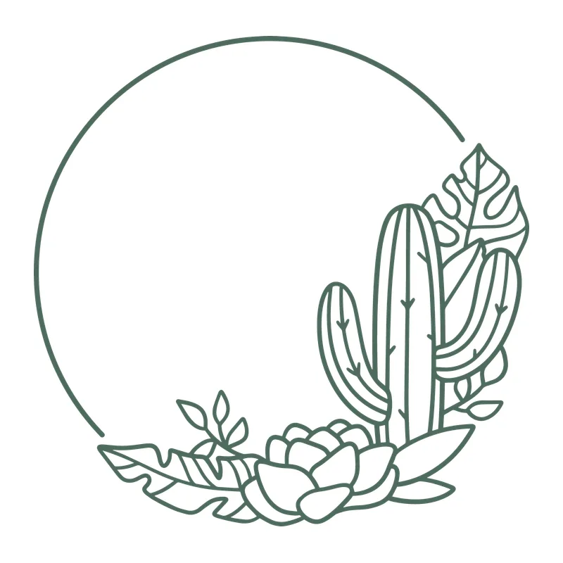 Cactus and Succulent Frame