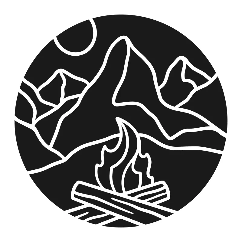 Mountain Campfire in a Circle