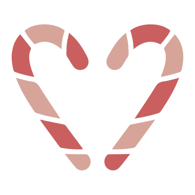 Candy Cane Heart