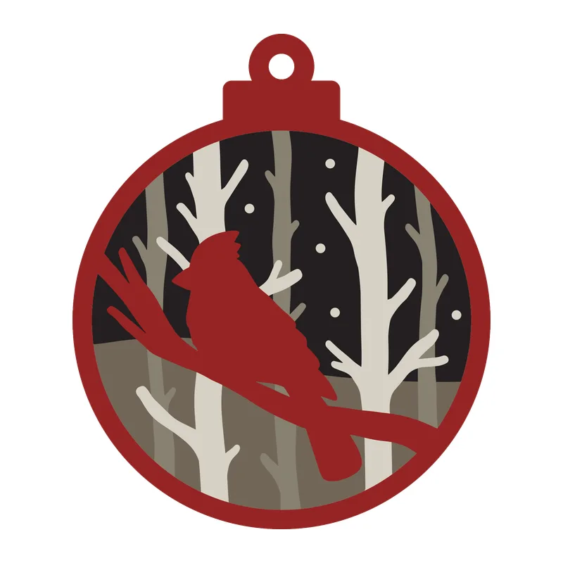 Cardinal Ornament