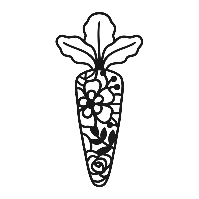 Floral Filled Carrot