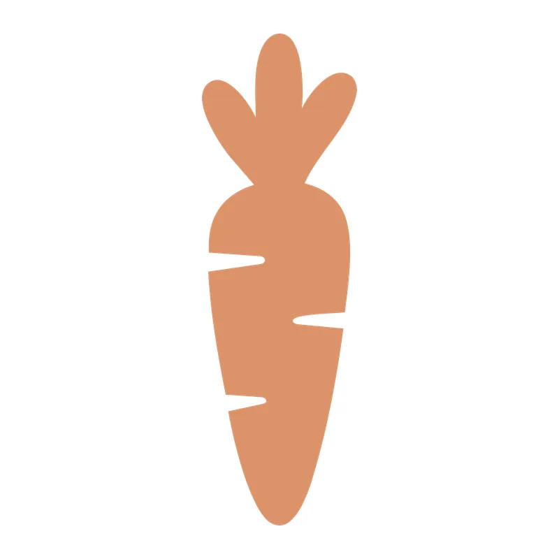 Simple Carrot Silhouette