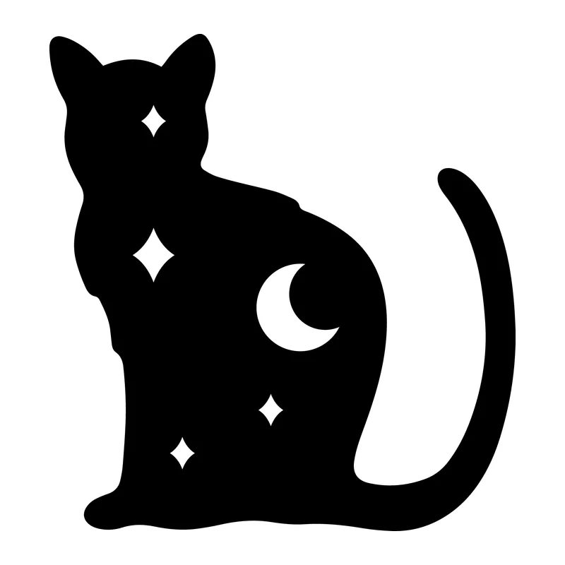 Celestial Cat Silhouette
