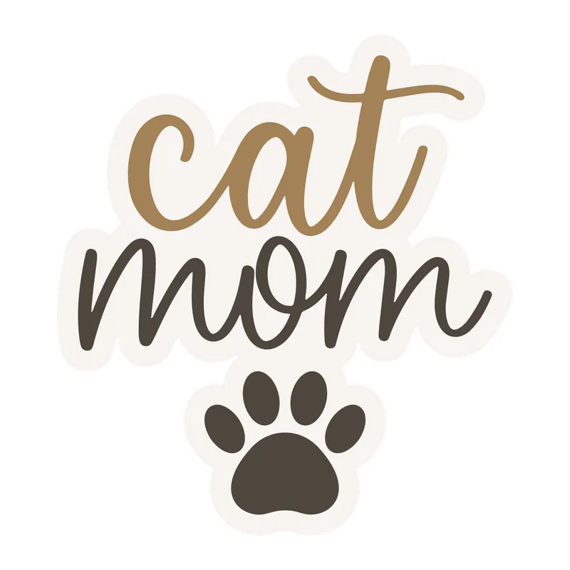 Cat Mom Paw Print