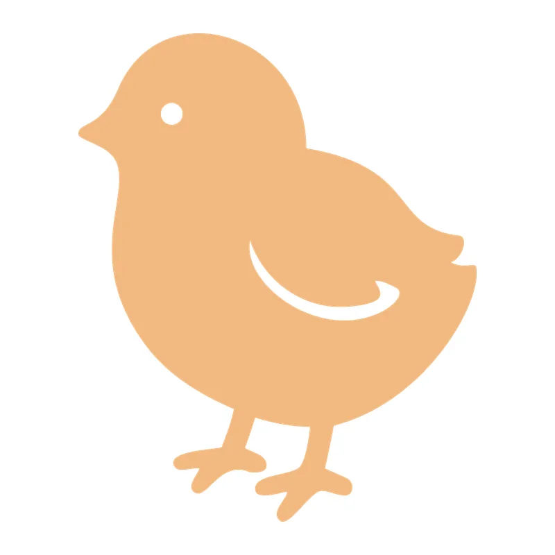 Baby Chick Silhouette