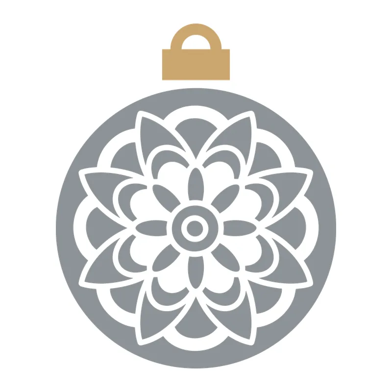 Mandala Christmas Ornament