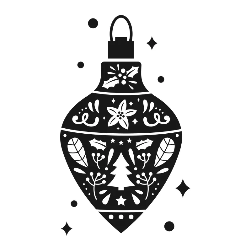Folk Art Christmas Ornament