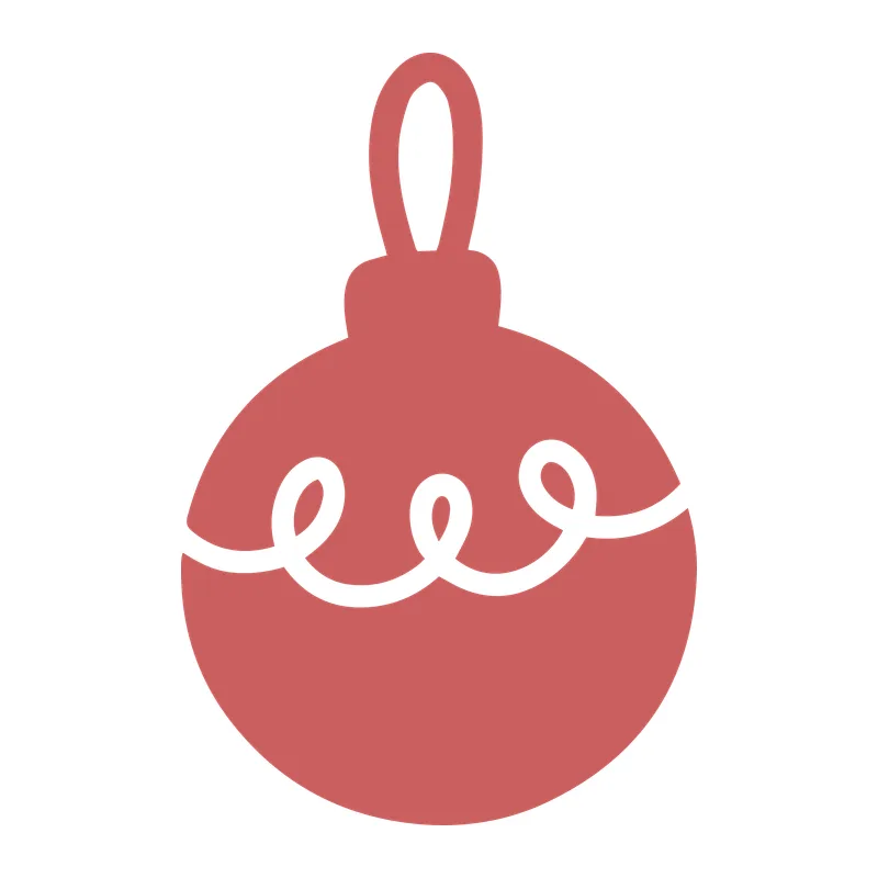 Swirl Christmas Ornament