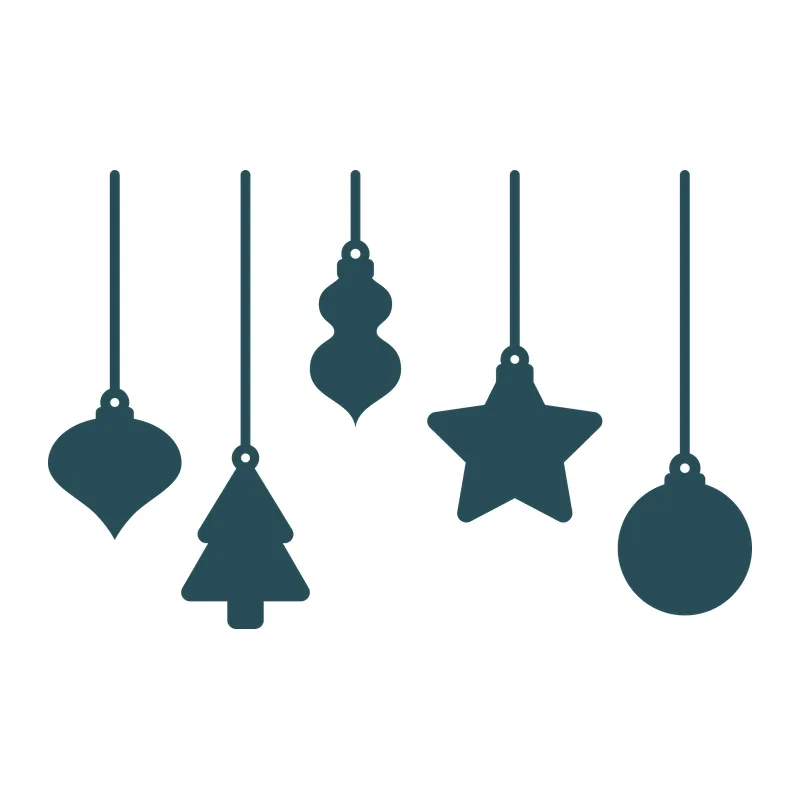 Hanging Christmas Ornaments
