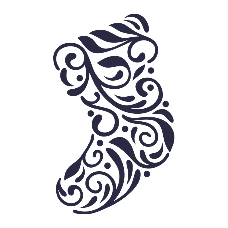 Swirl Christmas Stocking