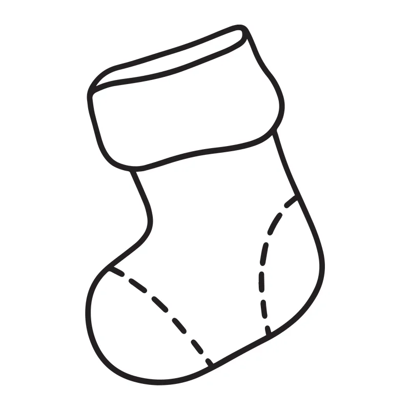 Christmas Stocking Outline