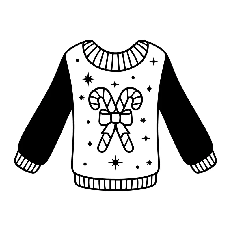 Candy Cane Christmas Sweater