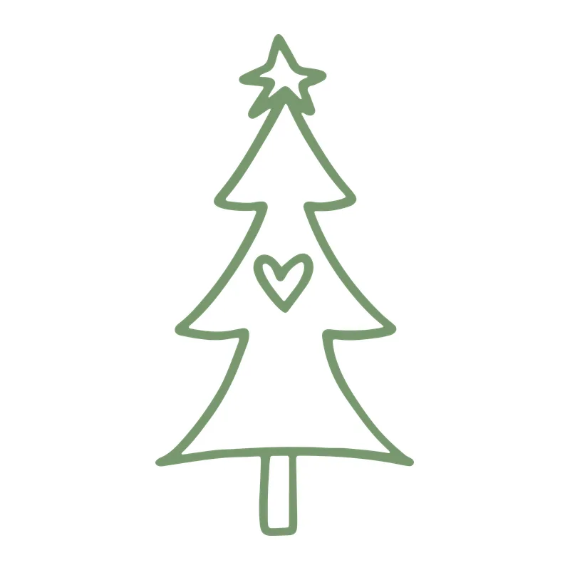 Hand-Drawn Christmas Tree