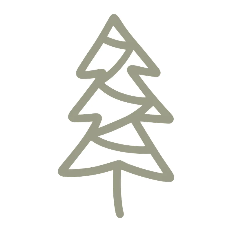 Hand-Drawn Christmas Tree