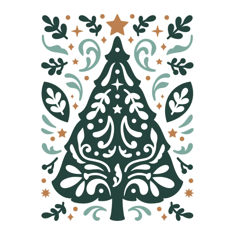 Scandinavian Folk Christmas Tree