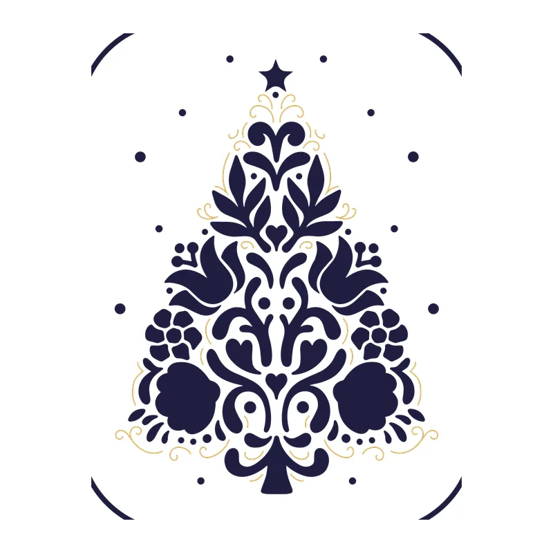Folk Art Christmas Tree