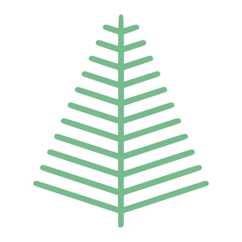 Minimalist Line Christmas Tree
