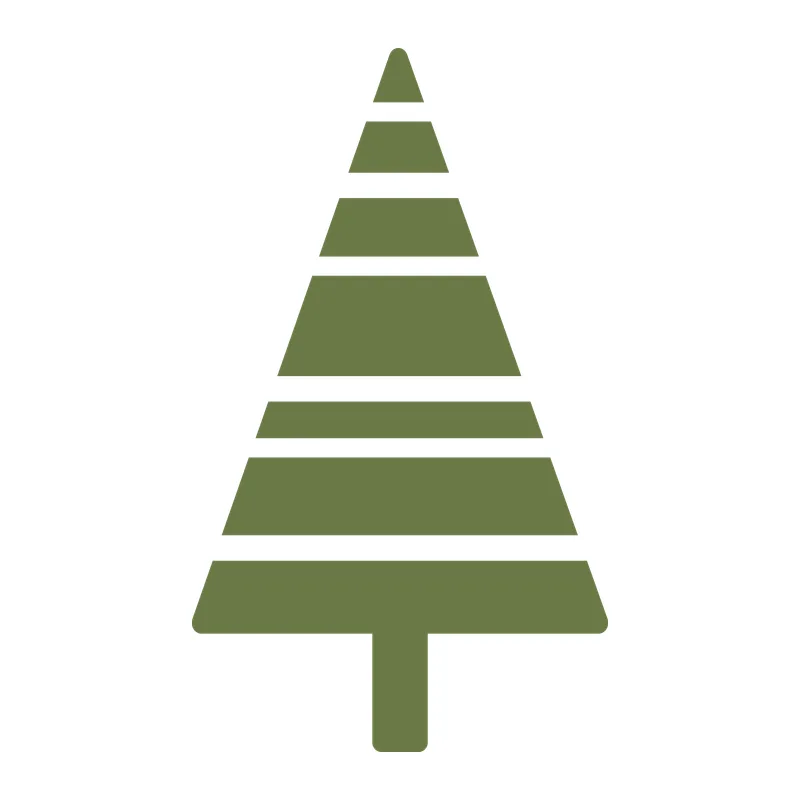 Striped Christmas Tree