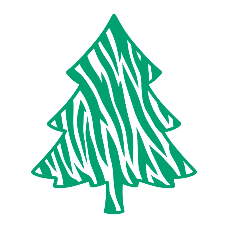 Zebra Stripe Christmas Tree