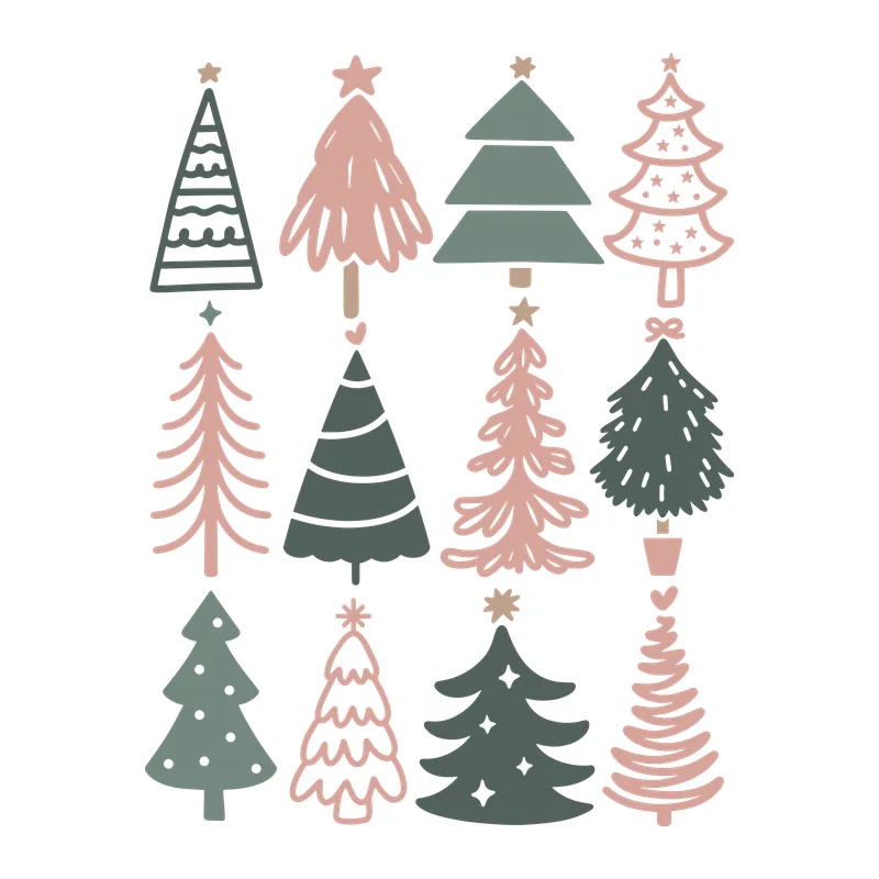 Whimsical Christmas Tree Set