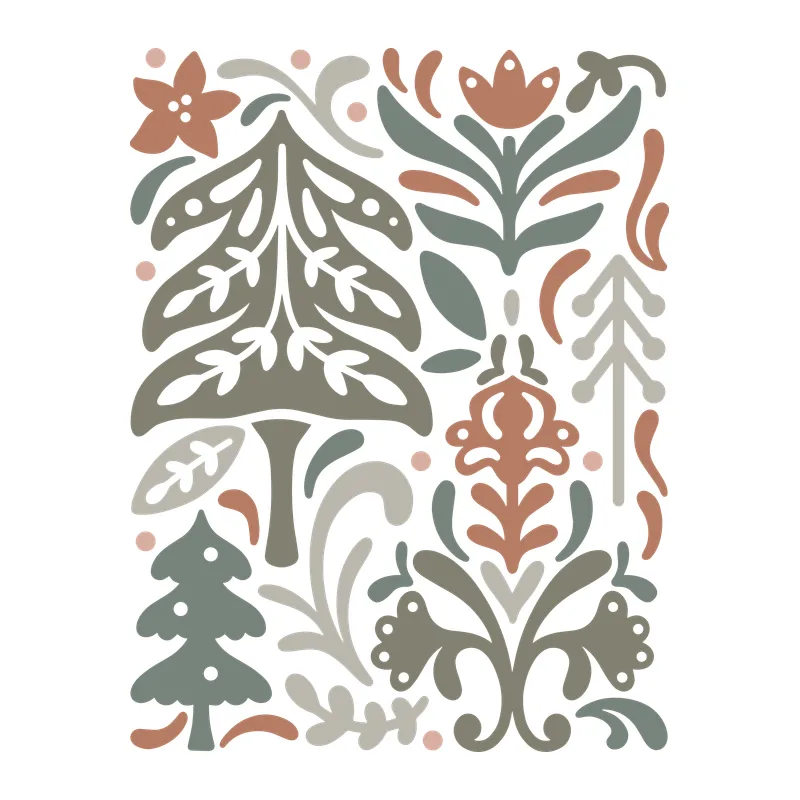 Scandi Folk Christmas Trees