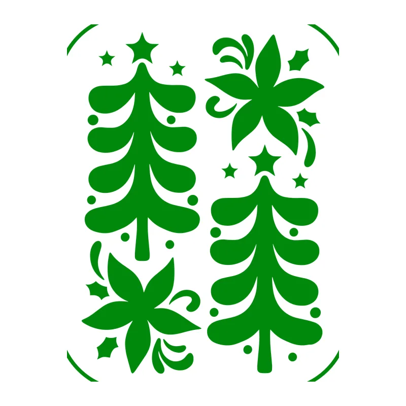 Folk Art Christmas Trees