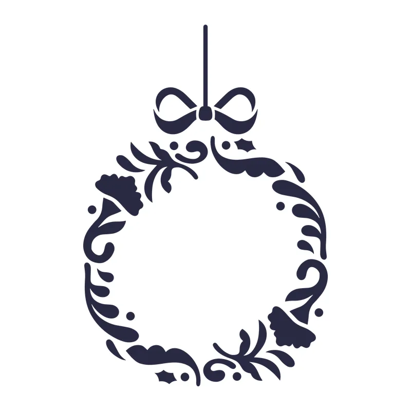 Hanging Christmas Wreath Ornament