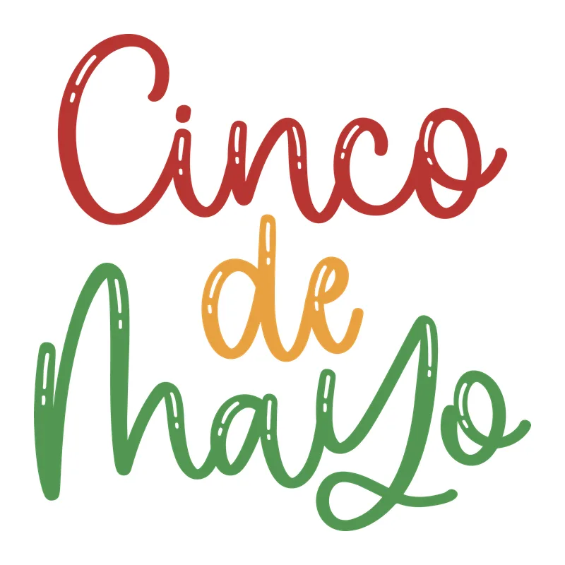 Cinco de Mayo Script Lettering