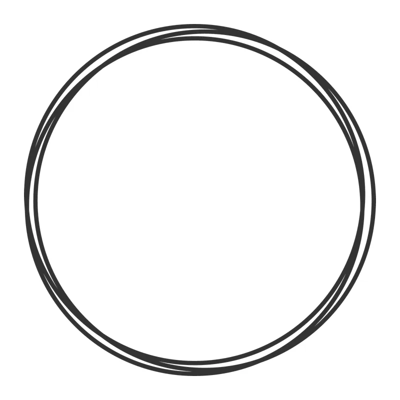 Hand Drawn Circle Frame