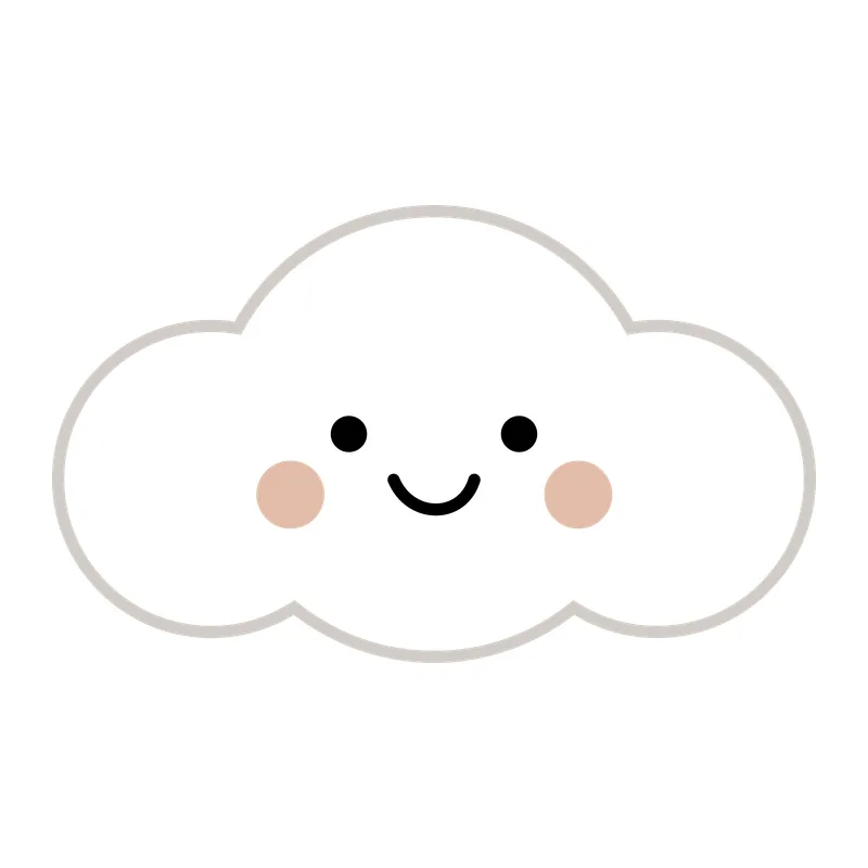 Smiling Kawaii Cloud