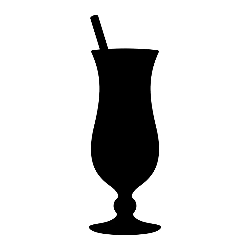 Hurricane Glass Cocktail