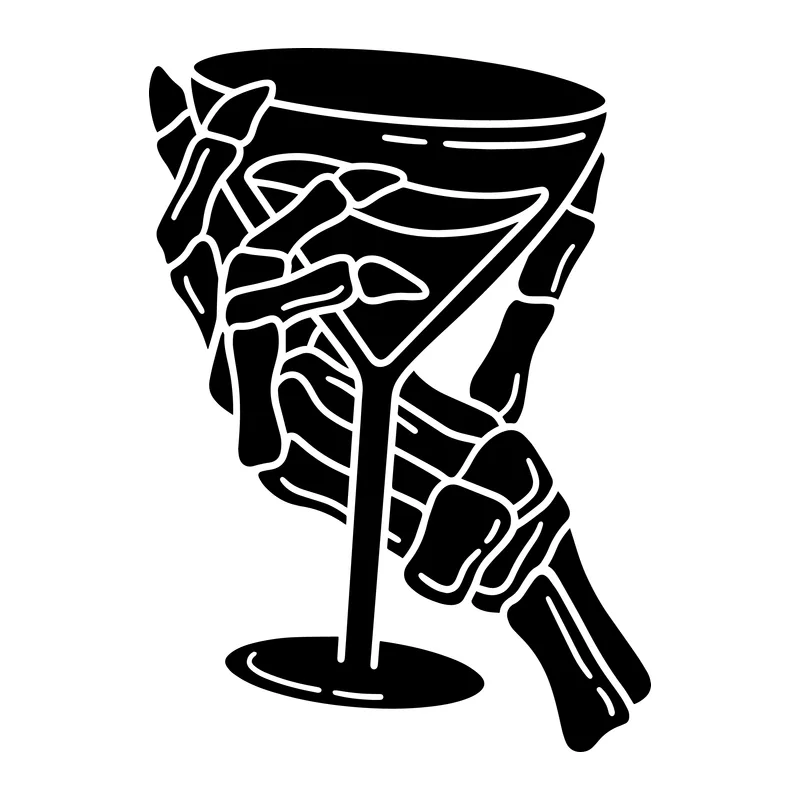 Skeleton Hand Cocktail