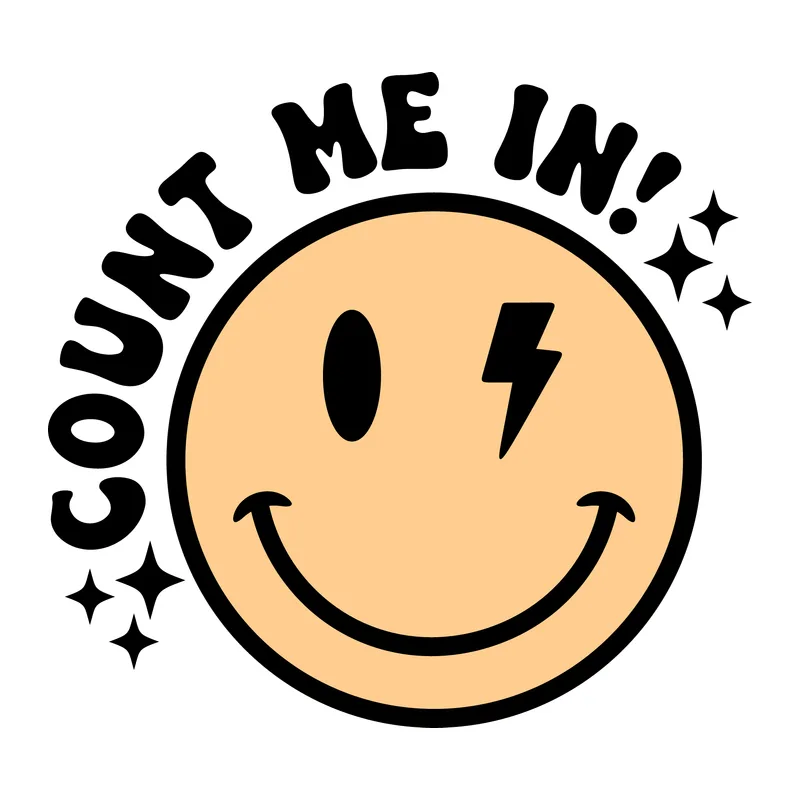 Count Me In Smiley