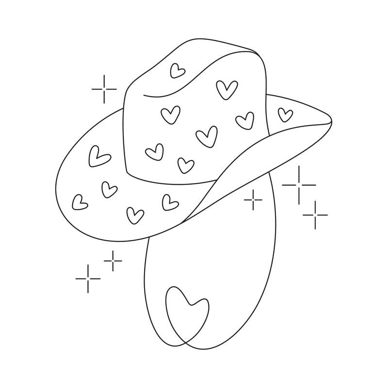 Heart Cowboy Hat