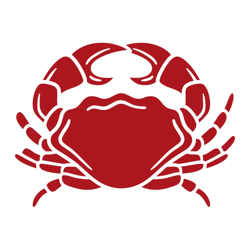 Red Crab Silhouette