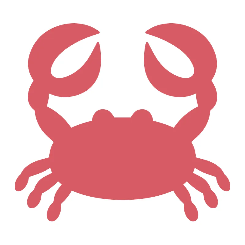 Simple Crab Silhouette