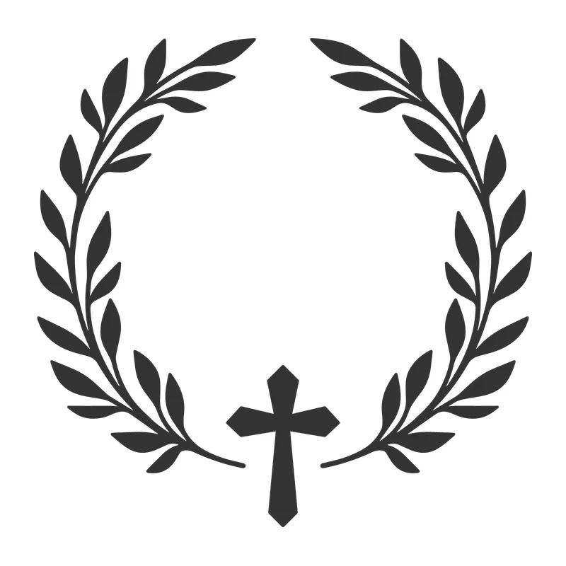 Cross with Laurel Wreath