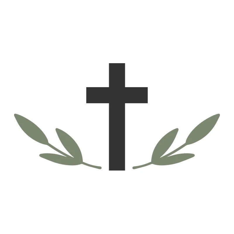 Cross with Olive Branches