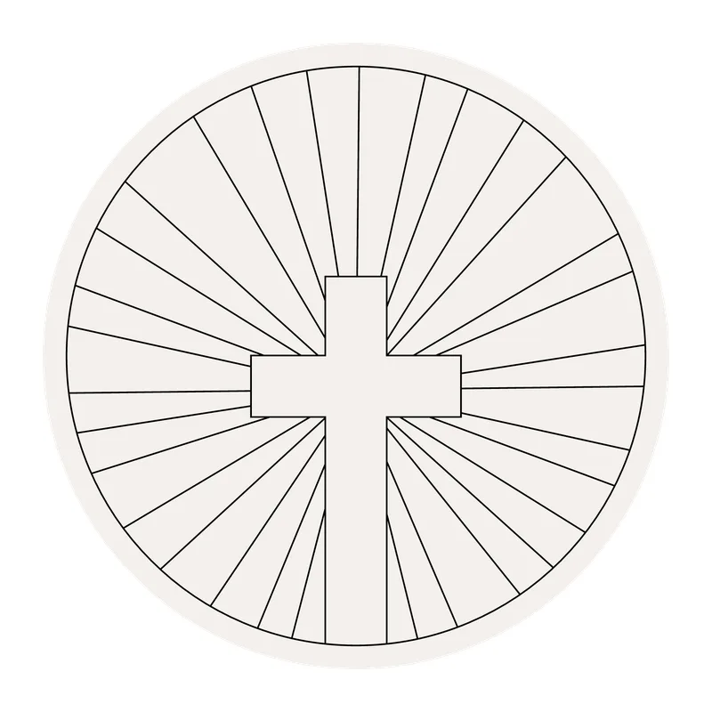 Radiant Cross Medallion