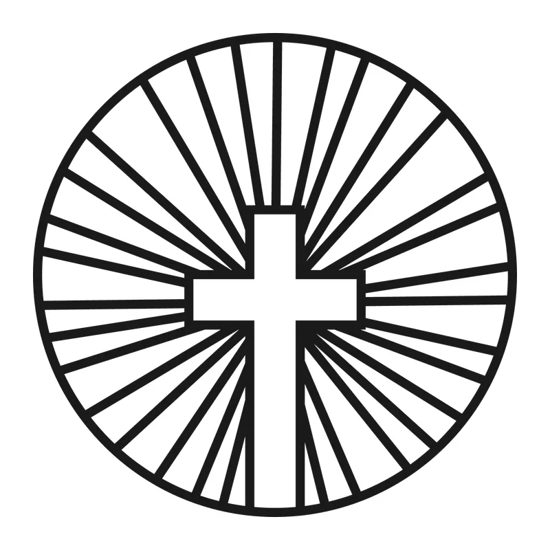 Radiant Cross Sunburst