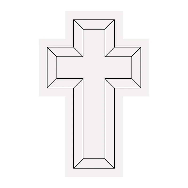Beveled Layered Cross