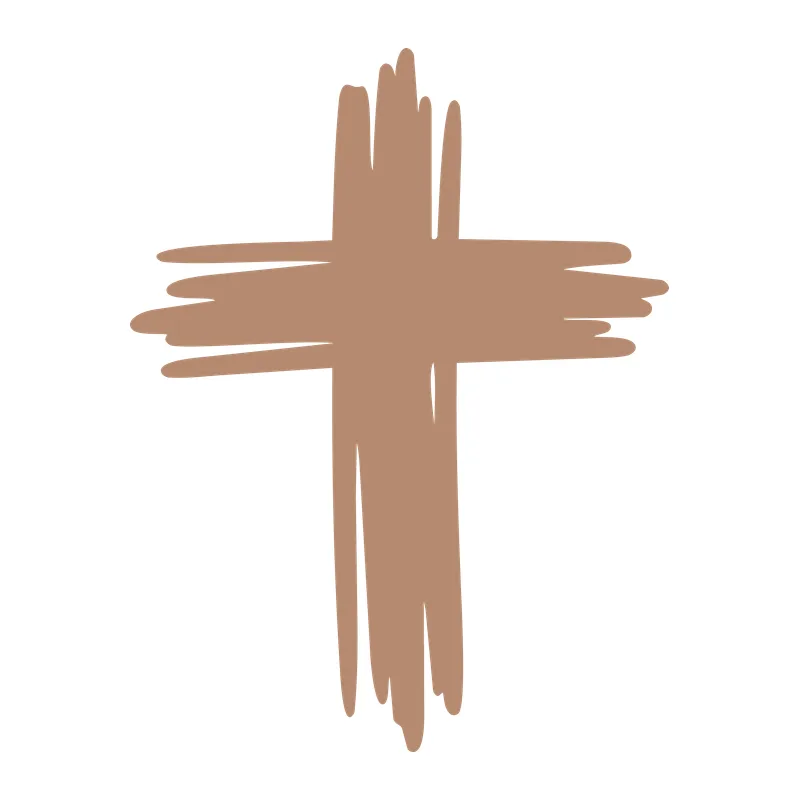 Brushstroke Cross