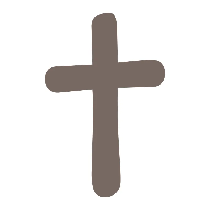 Hand-Drawn Rounded Cross