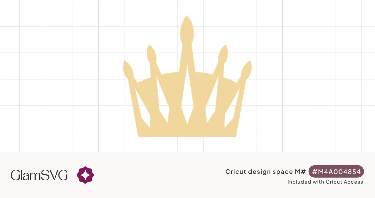 Five Point Crown SVG for Cricut | GlamSVG
