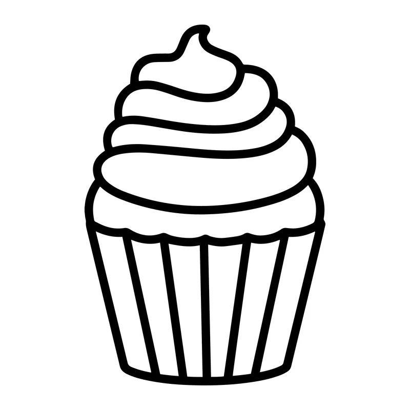 Swirled Frosting Cupcake