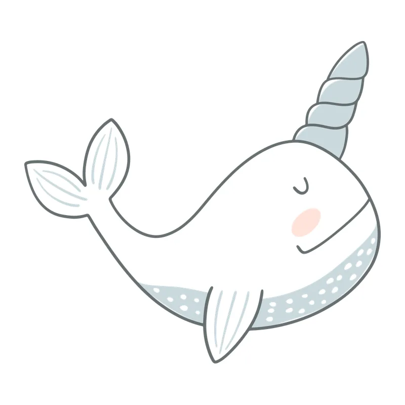 Cute Baby Narwhal