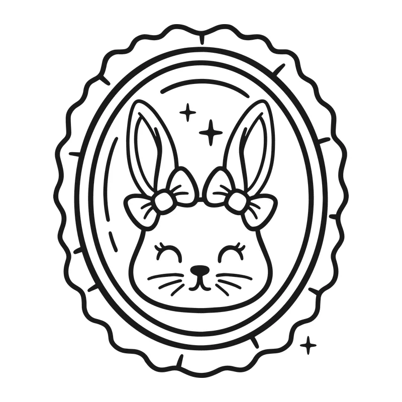 Cute Easter Bunny Portrait
