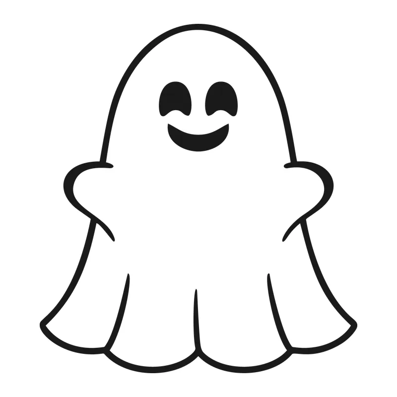 Cute Smiling Ghost